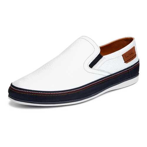 Слипоны мужские Pierre Cardin 710018061 белые/синие 44 RU в Belwest