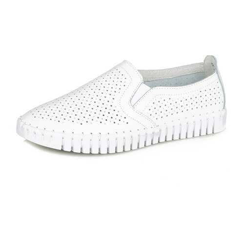 Слипоны женские Alessio Nesca DS20SS-5 белые 37 RU в Belwest