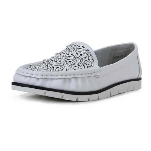 Мокасины женские Alessio Nesca b3106110 белые 40 RU в Belwest