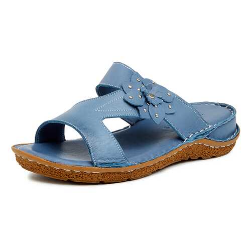 Шлепанцы женские Alessio Nesca Comfort 710018219 голубые 39 RU в Belwest