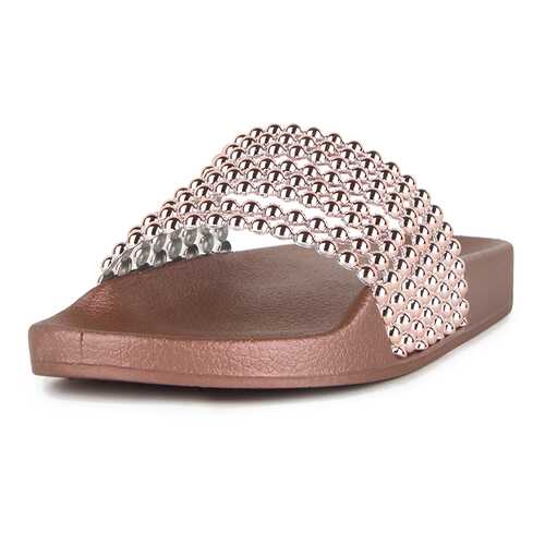 Шлепанцы женские T.Taccardi 14706010 золотистые 38 RU в Belwest