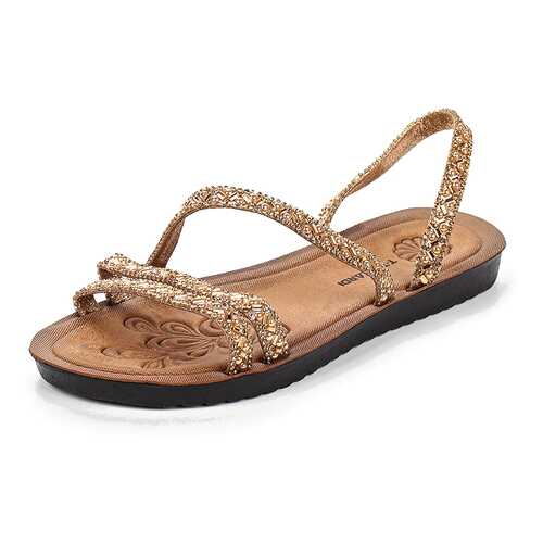 Шлепанцы женские T.Taccardi 710017681 золотистые 38 RU в Belwest